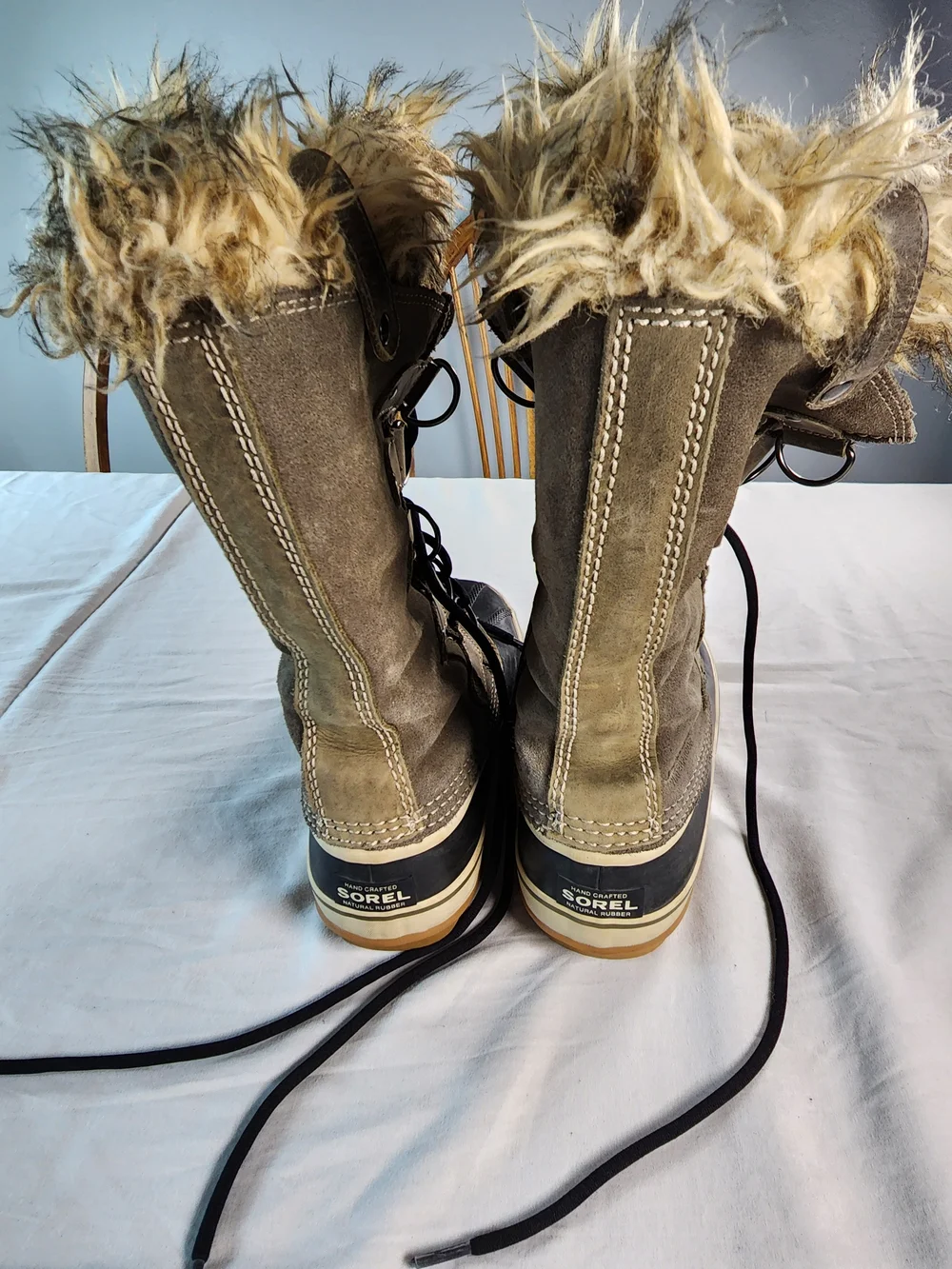 SOREL Joan Of Arctic Women Winter Snow Boots Waterproof Faux Fur Size 9.5